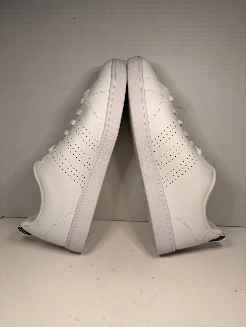 Adidas Advantage Clean White Court Sneakers Shoes Size 9.5
